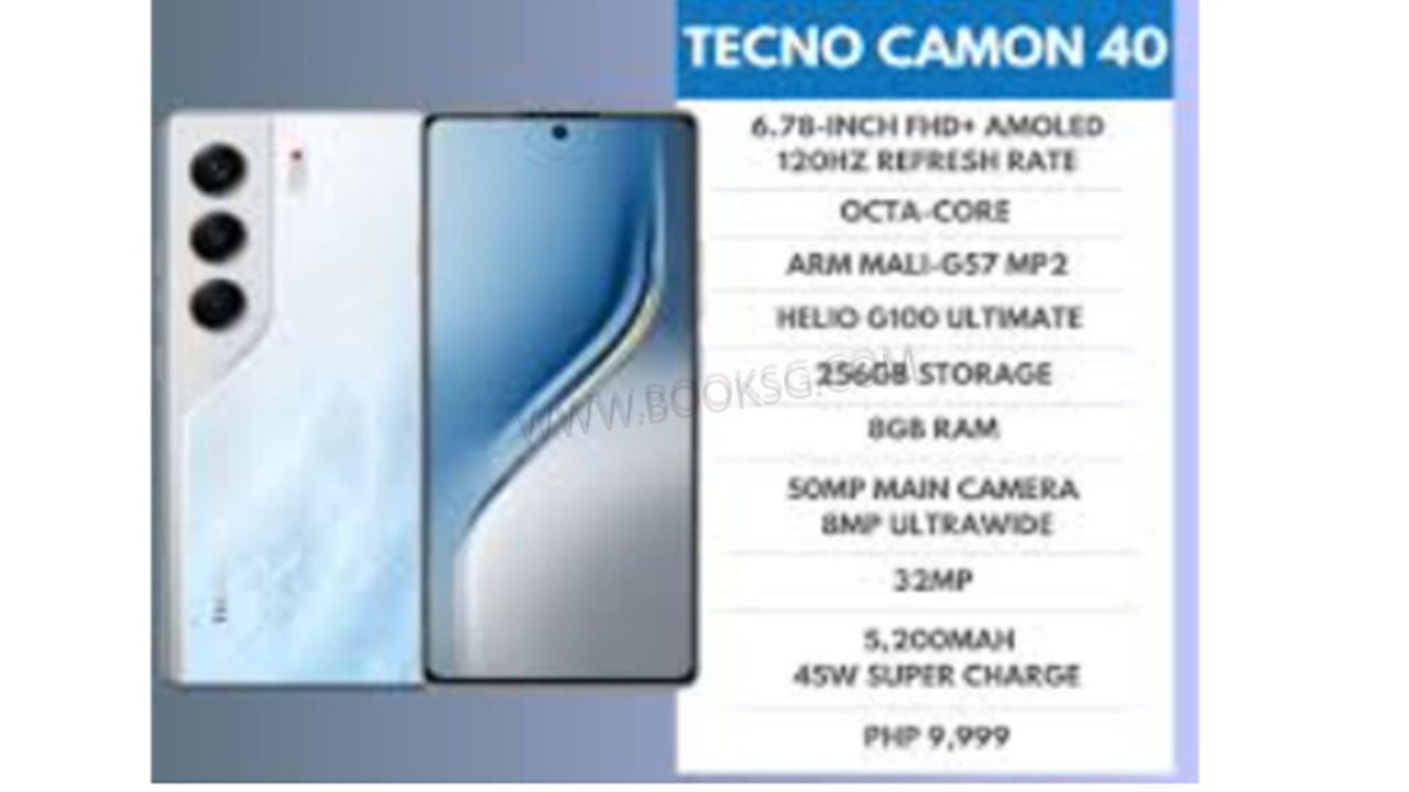 Specs at a Glance – Tecno Camon 40 Pro, prepaid mobile phone plans, prepay mobile phone plans, mobile phone service deals, cheaper mobile phone plans, cheap mobile phone plans,